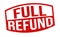 Full refund grunge rubber stamp