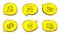 Full rotation, Success business and Organic product icons set. Usd currency sign. Vector