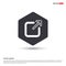 Full Screen icon Hexa White Background icon template