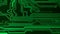 Full screen texture of tracks on a green printed circuit board