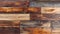 full screen view of retro, worn, cozy wooden planks from a perfect frontal view