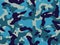 Full seamless blue and green camouflage skin pattern vector.