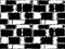 Full Seamless Modern Distressed Square Pattern Vector. Halftone Wall Classic Black and White