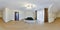 full seamless spherical hdri 360 panorama in interior of bedroom in modern flat apartments in equirectangular projection, VR