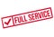 Full Service rubber stamp