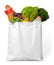 Full shopping bag, isolated over background