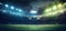 Full stadium and neoned colorful flashlights background