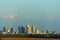 Full Tampa Florida skyline showing construction growth on south