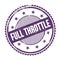 FULL THROTTLE text written on purple indigo grungy round stamp