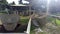 A full view of San Agustin Archaeological park with dolmens, solar deity and eagle sculptures