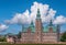 Full west Facade of Rosenborg Slot, Copenhagen, Denmark