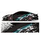 Full wrap racing car abstract vinyl sticker graphics kit