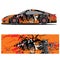 Full wrap racing car abstract vinyl sticker graphics kit