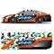 Full wrap racing car abstract vinyl sticker graphics kit