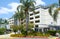 FULLERTON CALIFORNIA - 23 MAY 2020: The State College Parking Structure, adjacent to the Student Recreation Center on the Campus