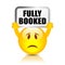 Fully booked vector emoji