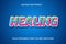 fully editable vector text effect healing