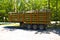 Fully loaded truck trailer with wooden pallets surrounded with wooden boards without Truck