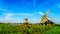 Fully operational historic Dutch Windmills along the Zaan River