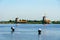 Fully operational historic Dutch Windmills along the Zaan River