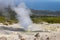 The fumarole of Mendeleyeva stratovolcano Kunashir Island, Russia