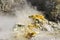 Fumarole in the Solfatara crater in the Phlegraean Fields in Italy