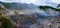 Fumaroles at Furnas lake at Sao Miguel island, Portugal...