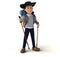 Fun 3d cartoon breton character