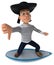 Fun 3d cartoon breton character