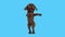 Fun 3D cartoon brown Labrador retriever
