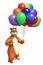 Fun Bear cartoon character with balloon