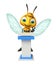 fun Bee cartoon character with speech stage