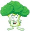 Fun broccoli cartoon