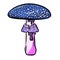 Fun Cartoon Mushroom Toadstool Character Vector Illustration