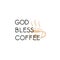 Fun coffee sticker design vector