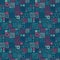 Fun and colorful abstract seamless pattern with hand drawn squares - detailed and creative. Great for textiles, wrapping,