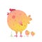 Fun Colorful Mother Chicken Bird and Babies