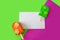 Fun colorful popsicle background