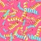 Fun colorful serpentine background for holiday designs for kids