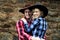 Fun cowboy couple shoot