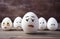 Fun egg holiday face food emotion background paschal group easter breakfast funny