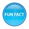Fun Fact floral blue round button