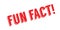 Fun Fact rubber stamp