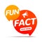 Fun fact typography bubble. Did you know knowledge design text message phrase information