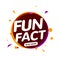 Fun fact typography bubble. Did you know knowledge design text message phrase information