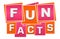 Fun Facts Orange Pink Squares Stripes