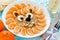 Fun food art idea for kids - lion pancake