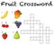 Fun fruit crossword background