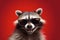 fun glasses raccoon young music portrait animal play background pet party. Generative AI.