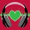 Fun headphones, heart, pulse